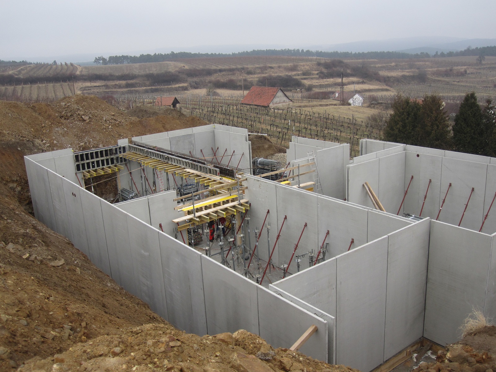Cellar scaffolding